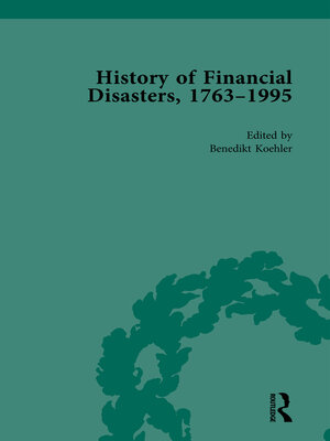 cover image of The History of Financial Disasters, 1763-1995 Vol 2